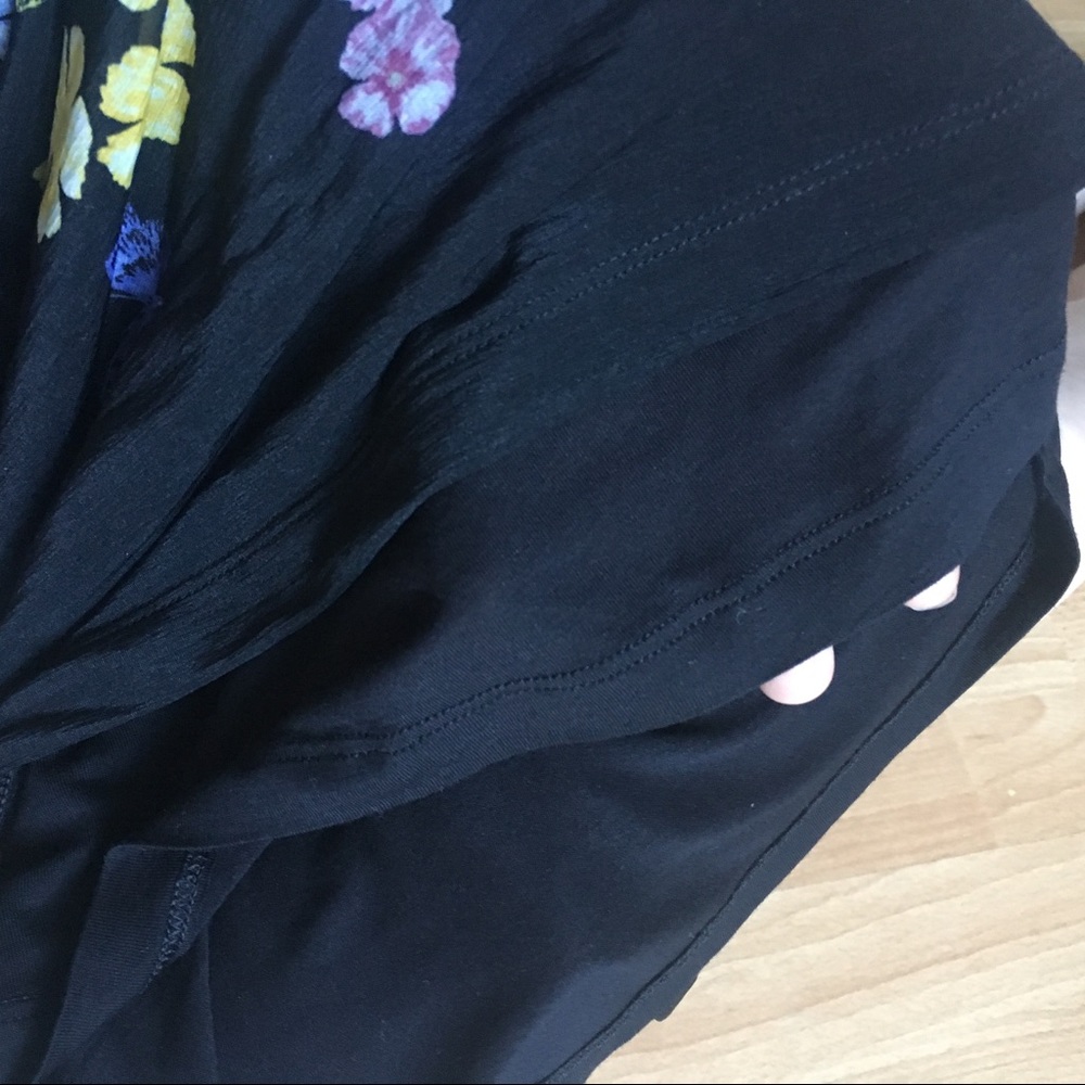 Floral and Butterfly Cowl Neck Top - Picture 5 of 8